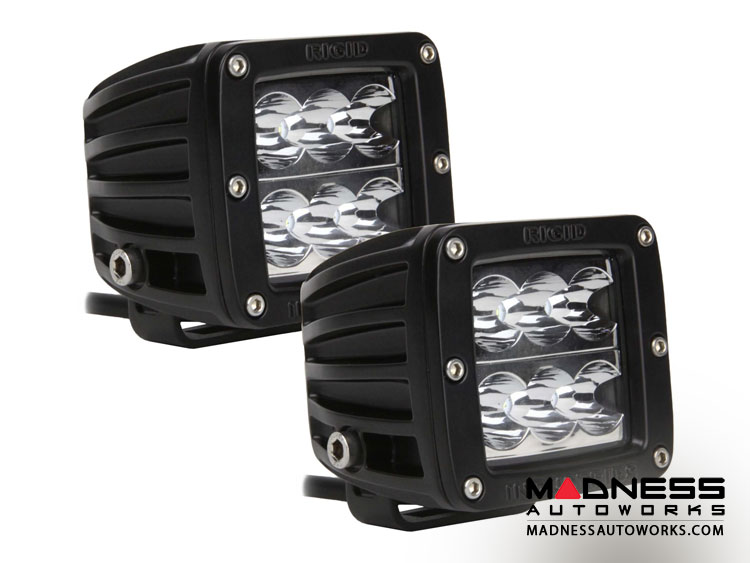 Pair Dually D2 Series Flood Lights by Rigid Industries - Wide Beam